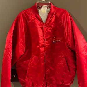 Vintage 90s satin jacket the heartbeat of America snap up